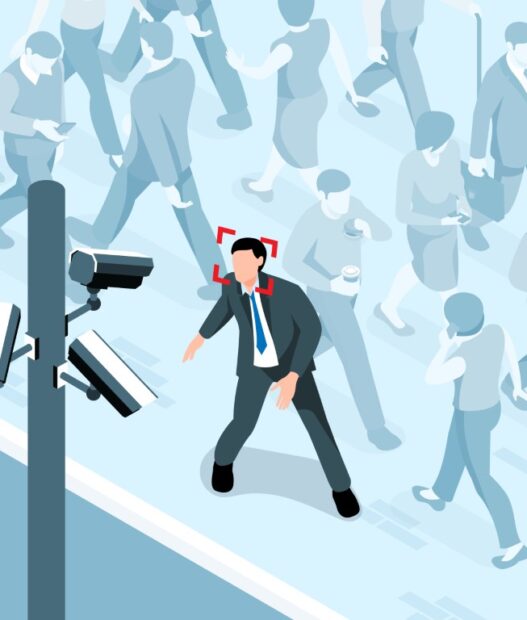 Crowd Camera Surveillance Composition